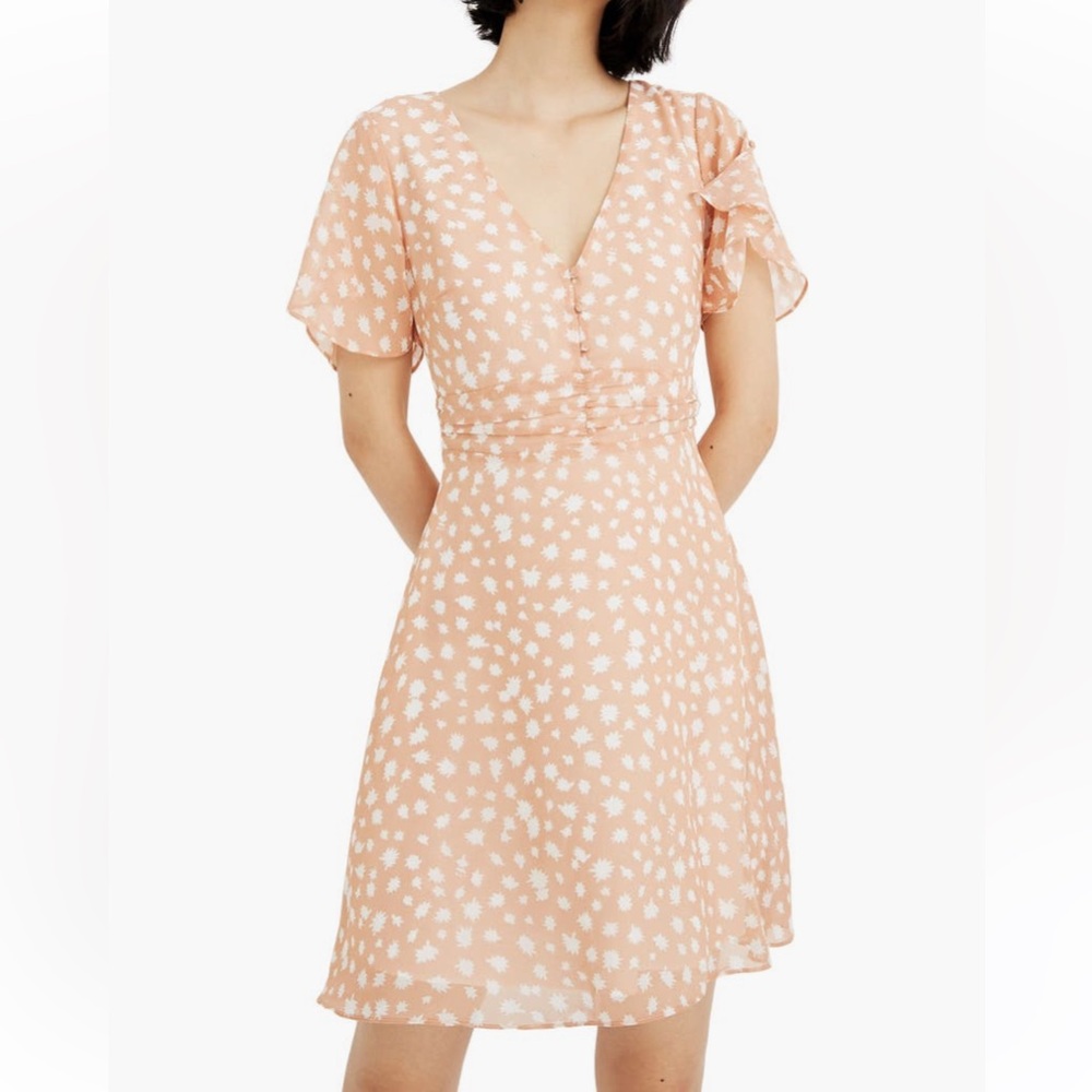 Madewell Star Shower Ruched Waist Dress
